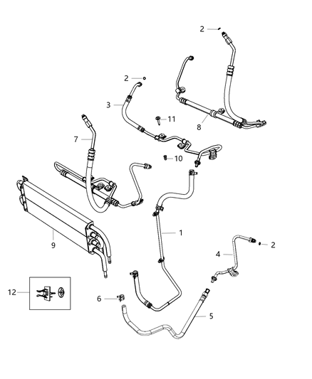 2014 Jeep Grand Cherokee Power Steering Hose Diagram 4 - Thumbnail