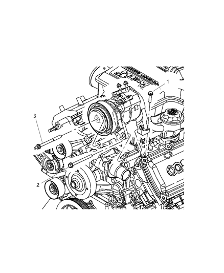 2008 Dodge Durango A/C Compressor Mounting Diagram 2 - Thumbnail