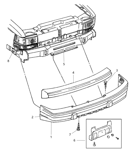 1997 Jeep Grand Cherokee Fascia Front Diagram for 5FY81VF7AB