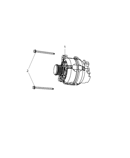 2012 Dodge Caliber Generator/Alternator & Related Parts Diagram 2 - Thumbnail