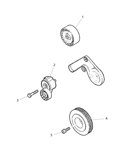 2015 Ram ProMaster 2500 Pulley & Related Parts Diagram 1 - Thumbnail