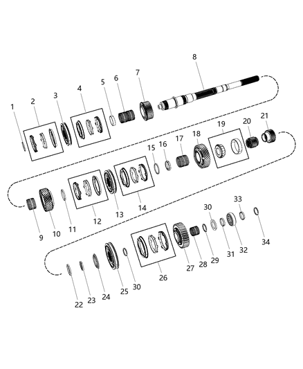 2016 Dodge Viper Main Shaft Diagram 2 - Thumbnail