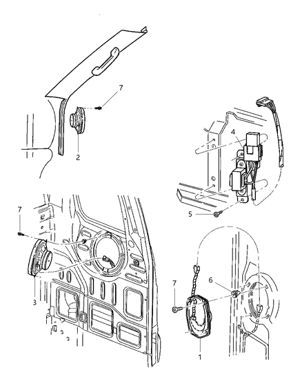 2001 Dodge Ram 2500 Regular Cab Speakers Diagram