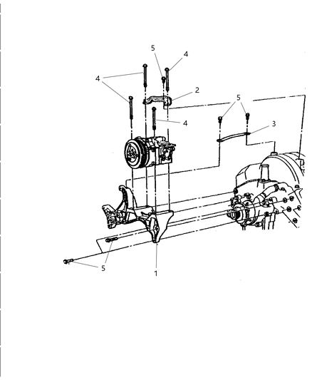 2000 Dodge Dakota Mounting - Compressor Diagram 2 - Thumbnail