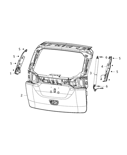 2020 Chrysler Voyager Sensors - Body Diagram 6 - Thumbnail