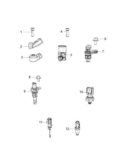 2020 Dodge Durango Sensors, Engine Diagram 3 - Thumbnail