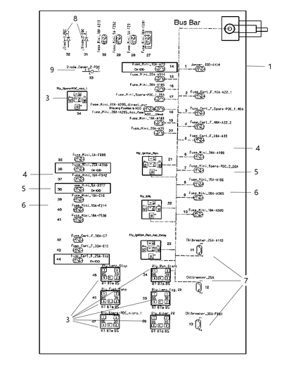 2010 Chrysler 300 Power Distribution Center Diagram 1 - Thumbnail