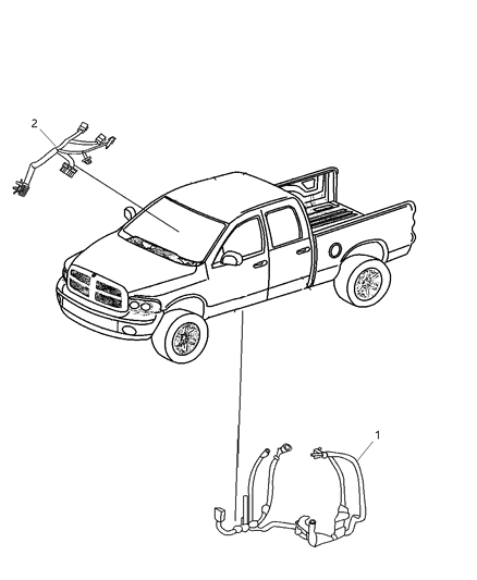 2010 Dodge Dakota Wiring Body Diagram for 68043432AB