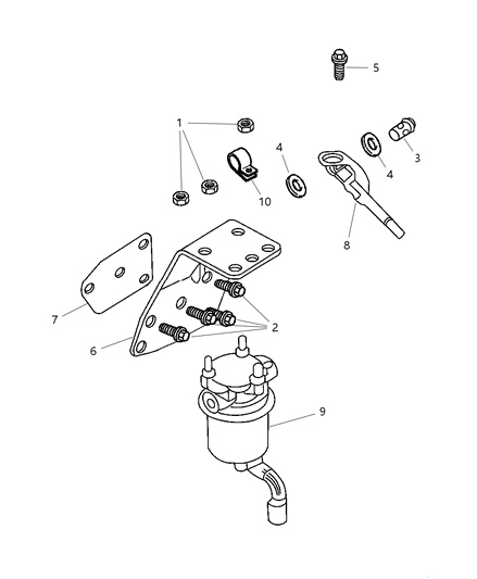 1998 Dodge Ram 3500 Regular Cab Fuel Accessories Diagram 2 - Thumbnail