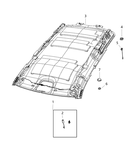 2021 Jeep Grand Cherokee Lamp Reading Diagram for 6CE20PS4AA