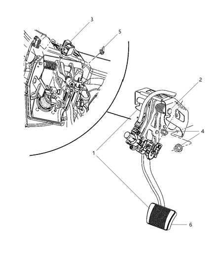 2008 Dodge Magnum Brake Pedals Diagram