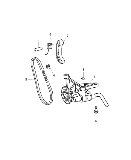 2003 Dodge Sprinter 2500 Dowel Diagram for 5073871AA