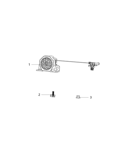 2020 Ram 3500 Cab Chassis Siren, Alarm System Diagram