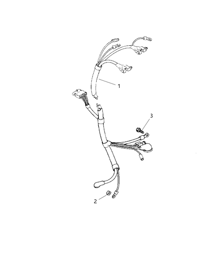1998 Jeep Grand Cherokee Battery Cable Diagram for 56009115AB