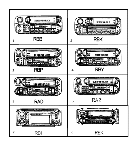 2005 Chrysler Sebring Radio AM/FM With CD And Cassette Diagram for 5064300AC