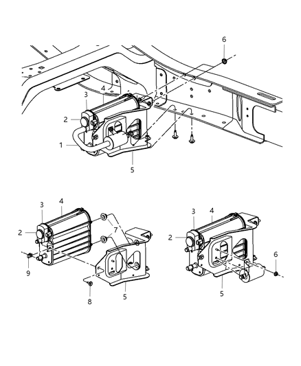 2011 Ram 3500 Cab Chassis Vacuum Canister & Leak Detection Diagram