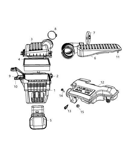 2008 Chrysler Aspen Air Cleaner & Related Diagram 2 - Thumbnail