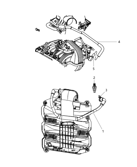 2009 Jeep Commander Crankcase Ventilation Diagram 1 - Thumbnail