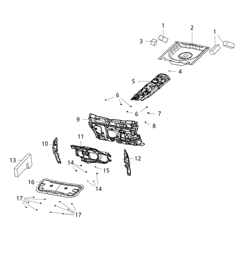 2021 Jeep Compass Silencers Diagram
