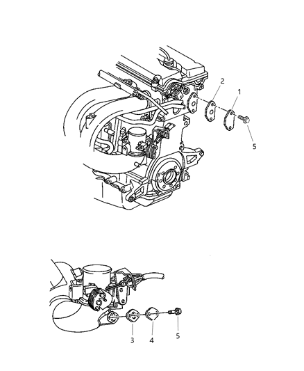 1997 Dodge Caravan EGR System Diagram 1 - Thumbnail