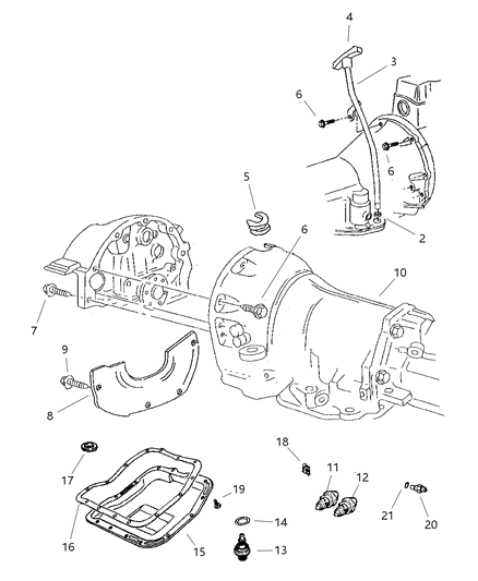 1998 Jeep Grand Cherokee Case & Related Parts Diagram 2 - Thumbnail