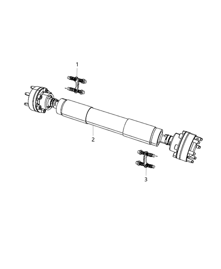 2011 Jeep Grand Cherokee Shaft Drive Front Diagram for 52123467AC