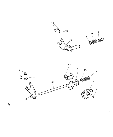 2005 Dodge Dakota Fork & Rail Diagram 2 - Thumbnail