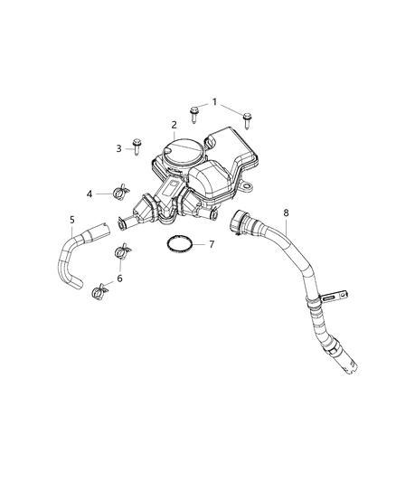 2019 Jeep Compass Crankcase Ventilation Diagram 1 - Thumbnail