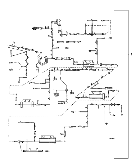 1997 Chrysler Sebring Wiring, Body, Base, Standard Speakers Diagram for 4671347