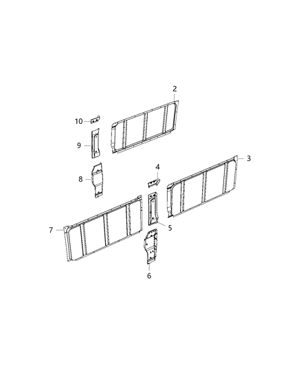 2016 Ram ProMaster 2500 Conversion Kit, Cargo Diagram 6 - Thumbnail