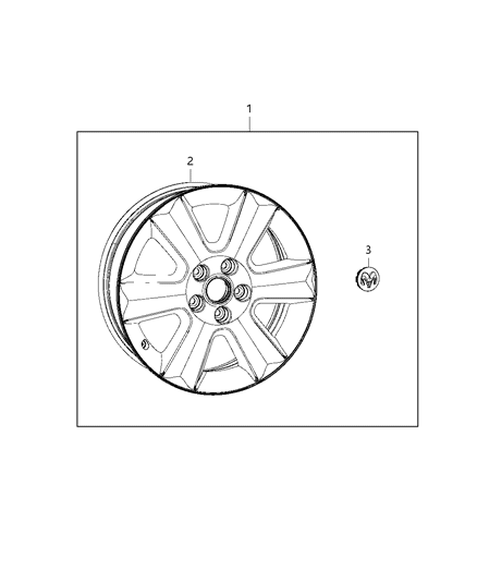 2018 Dodge Journey Wheel Kit Diagram