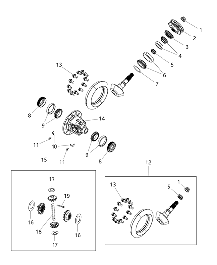 2019 Ram 1500 New Style Differential Assembly Diagram 3 - Thumbnail