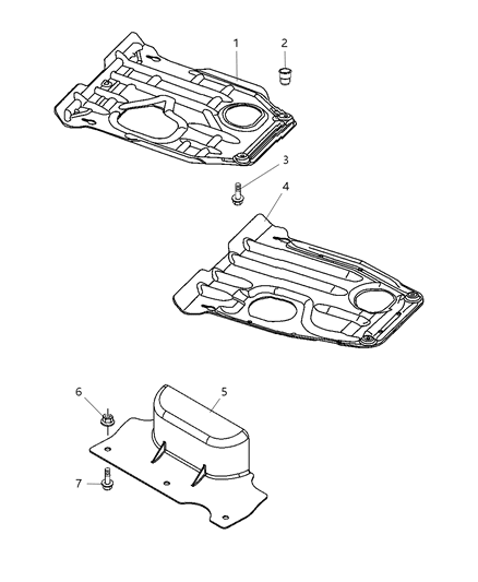 2008 Jeep Grand Cherokee Cover, Front Diagram for 55157121AC