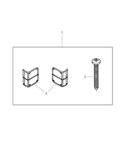 2011 Jeep Wrangler Screw Pan Head M4.2X1.41X30 Diagram for 6510248AA
