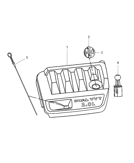 2007 Dodge Caliber Ball Stud Diagram for 4891771AA