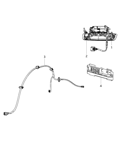 2017 Ram 1500 Camera Rearview Diagram for 68274731AC