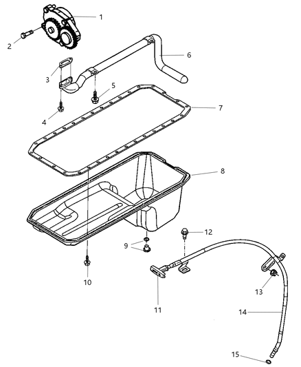 2007 Dodge Ram 3500 Dipstick Diagram for 68002976AA