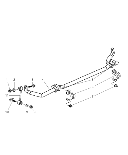2005 Jeep Liberty Link Sway Eliminator Diagram for V2088662AB
