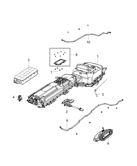 2020 Jeep Renegade Battery, Tray, And Support Diagram 2 - Thumbnail
