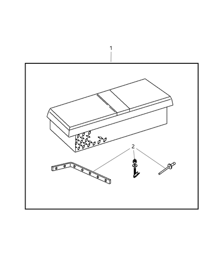 2009 Dodge Ram 3500 Pickup Tool Box Diagram
