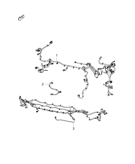 2018 Jeep Cherokee Wiring - Front End Diagram