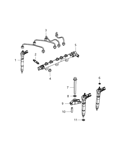 2010 Dodge Grand Caravan Fuel Rail Diagram 1 - Thumbnail