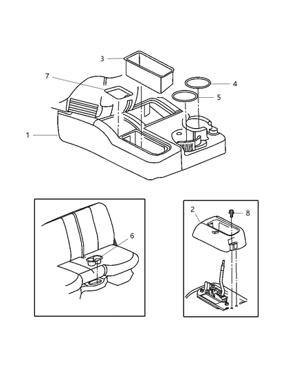 2005 Dodge Ram 1500 Boot Diagram for YN731DVAA