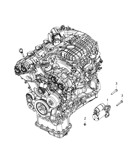 2020 Dodge Challenger Starter & Related Parts Diagram 6 - Thumbnail