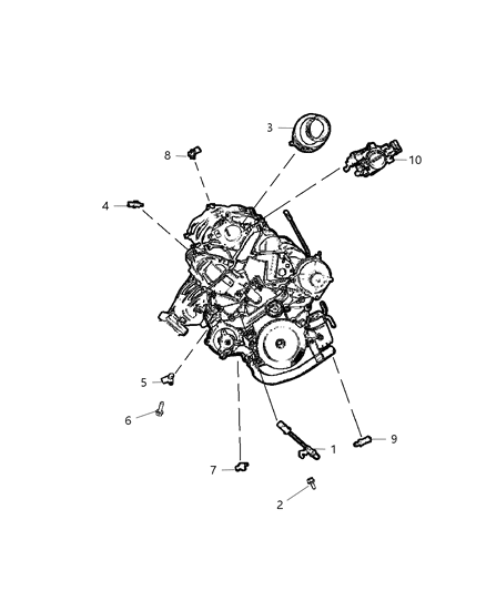 2011 Jeep Wrangler Charge Temperature Sensor Diagram for 5149176AB