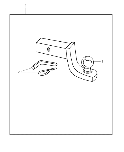 2007 Dodge Ram 3500 Pickup Adapter Kit - Ball Mount Diagram