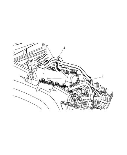 2006 Jeep Grand Cherokee Heater Hoses Diagram 1 - Thumbnail