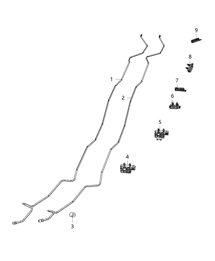 2020 Ram 5500 Brake Tubes And Hoses, Body Diagram 1 - Thumbnail