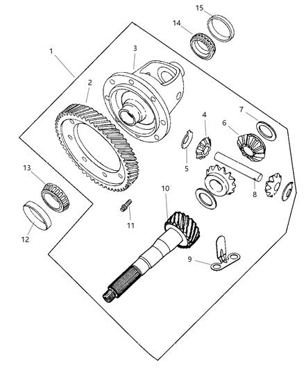 2006 Chrysler Sebring Differential of Automatic Transmission Diagram 2 - Thumbnail