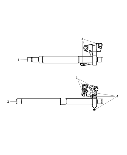 2009 Dodge Journey Shafts , Front Axle Diagram 2 - Thumbnail